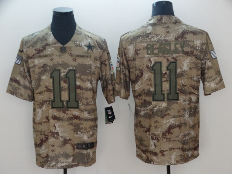 Men's Dallas Cowboys Cole Beasley #11 Camouflage Jersey